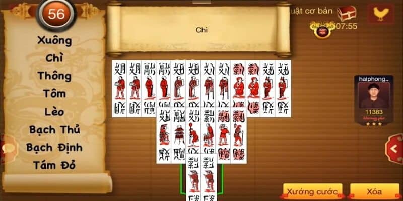 Các quy định tính thắng thua trong game bài Chắn